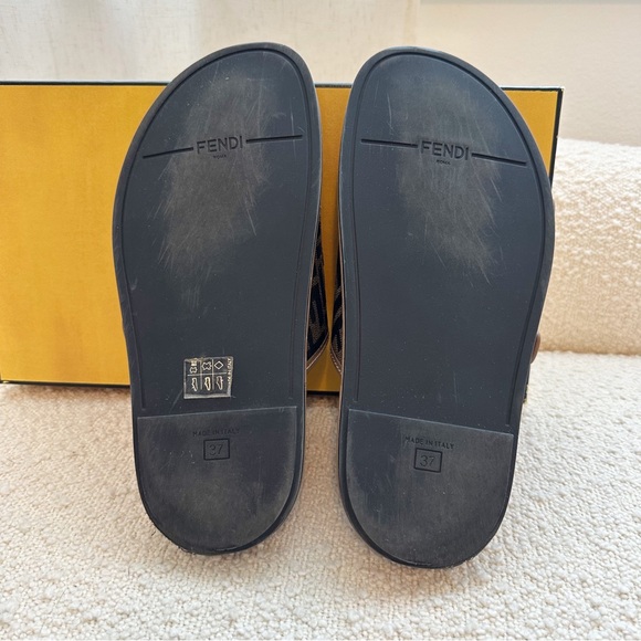 Fendi Feel Jacquard Sandal, Slides, Shoes - Picture 6 of 16
